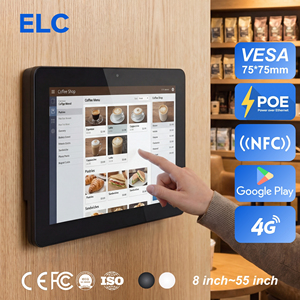 Tablette Android 11 murale de 10,1 pouces pour <span class=keywords><strong>la</strong></span> commande de menus de table et l'affichage promotionnel avec prise en charge PoE - Product Image 1