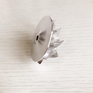 Roue de compresseur à billet, fraisage turbo/aluminium, roue de compresseur de 433287 s GT14 0004-32.97 44.01/2618mm 6 + 6 lames, pour 454082 — 0002/454083-0002 - Product Image 4