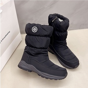 Bottes d'<span class=keywords><strong>hiver</strong></span> imperméables pour femmes YL6200, <span class=keywords><strong>chaussures</strong></span> chaudes, fourrées, mi-mollet, légères, pour la marche et la randonnée - Product Image 3