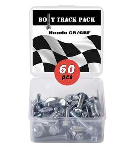 Paquete de pista de hardware de perno 60 piezas para motocicleta <span class=keywords><strong>Honda</strong></span> CR/<span class=keywords><strong>CRF</strong></span> <span class=keywords><strong>Mini</strong></span> kits de pernos métricos Kit de hardware de perno <span class=keywords><strong>moto</strong></span> de cross - Product Image 1