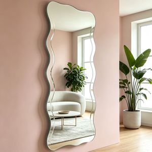 <span class=keywords><strong>Miroir</strong></span> corporel pleine longueur HD <span class=keywords><strong>Ultrafragola</strong></span> ondulé, moderne, irrégulier, sans cadre, grand format, pour la décoration, vente en gros, sur mesure - Product Image 1
