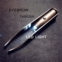 Outils et équipements professionnels de réparation de téléphone portable de pince à épiler de lumière LED d'acier inoxydable de meilleure qualité