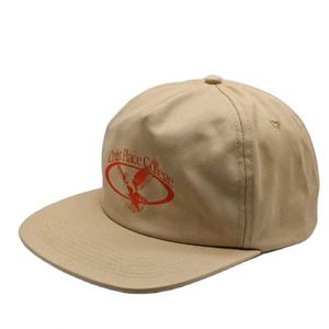 Casquette Snapback Vintage Non Structurée à Logo Personnalisé Imprimé Argenté, Profil Bas, Vente en Gros - Product Image 1