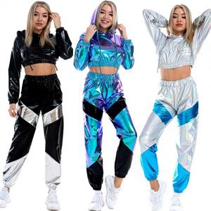 Pantalon de danse hip-hop en toile respirante King Mcgreen Star, pantalon brillant pour femmes, pantalon d'hiver - Product Image 4