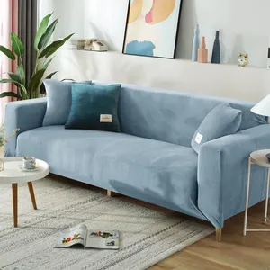 Capa de sofá de tecido veludo, capa em forma de l para proteger o sofá, poltrona, sala de estar