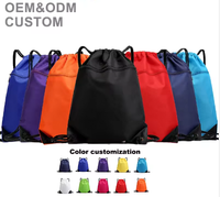 Sac à cordon pour femmes en tissu Oxford imperméable avec logo personnalisé, vente en gros