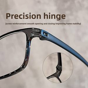 超軽量7gダイヤモンドフェイスシェイプ眼鏡フレーム狭い正方形無地メガネ女性と男性用 - Product Image 4