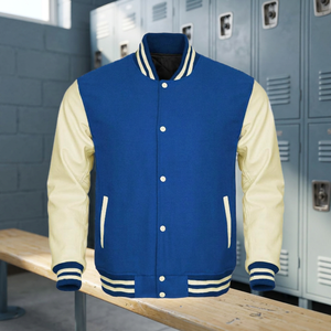Veste universitaire de style britannique sur mesure de haute qualité pour hommes veste d'hiver tendance avec logo personnalisé grande taille disponible en gros - Product Image 3