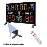 Papan Skor Digital Elektronik LED Besar untuk Lapangan Basket Indoor Outdoor YZ dengan Jam Tembakan dan Waktu Hitung Mundur Permainan Bola Basket
