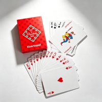 Cartes à jouer en papier personnalisées en gros, jeu de cartes de poker avec votre propre logo, ensemble de cartes de poker rouges