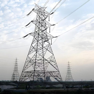 Torre de Acero de 30M para Línea de Transmisión de Energía de 132kv, Estructura de Acero para Subestación <span class=keywords><strong>El</strong></span>éctrica, Torre de Celosía de Acero de Doble Circuito - Product Image 4