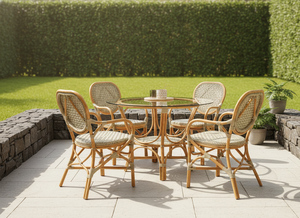 Ensemble de salle à manger en rotin/osier de style asiatique élégant et confortable pour la maison, la villa, l'appartement, l'hôtel, provenant d'Indonésie - Product Image 5