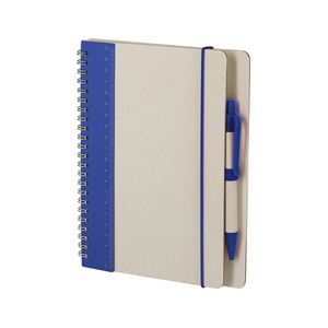 Nuevo Producto Promocional: Bloc de Notas de Cartón Reciclado con Espiral y Tapa Dura, Bolígrafo Ecológico con Serigrafía, para Oficina - Product Image 2