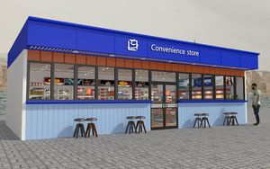 Gas Stasiun Furniture Cuci Mobil Gudang dengan Toko - Product Image 3