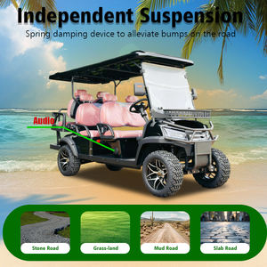 Voiture <span class=keywords><strong>de</strong></span> <span class=keywords><strong>golf</strong></span> tout-terrain robuste, 6 places, batterie 60v, moteur 4 kw, pour routes complexes - Product Image 2