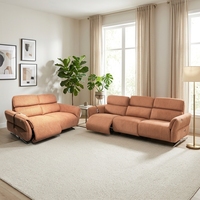 Sofá Reclinable Extensible de Gran Tamaño, Muebles para Sala de Estar, Sofá Seccional Europeo Moderno, Juego de Sofás Reclinables Eléctricos