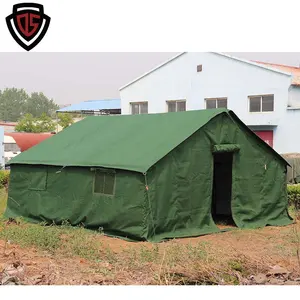 Double safe Custom Wholesale 20 sqm Outdoor Winter Cold Weather Waterproof Canvas Add Cotton Tent Camping Tents