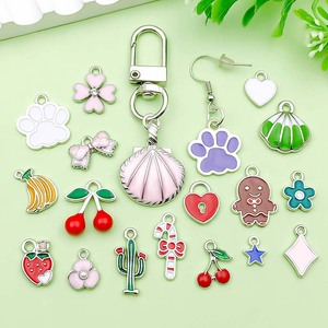 Colored Drip Alloy Pendant Mixed Shapes DIY Jewelry Accessories For Bracelet <b>Necklace</b> Making With Pearl And Strawberry <b>Cherry</b> - Product Image 4