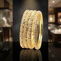 Bracelets de mode plaqués or teints en gros, ensemble de bracelets teints en or, bracelets traditionnels, bracelets en laiton, bijoux plaqués or.