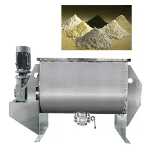 Stainless steel ribbon blender horizontal 500l powder ribbon mixer