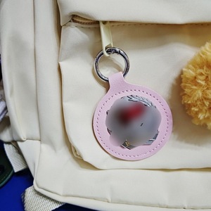 Porte-clés commémoratif en cuir PU en stock, idéal pour ranger les badges de service, un cadeau créatif pour les camarades et - Product Image 1