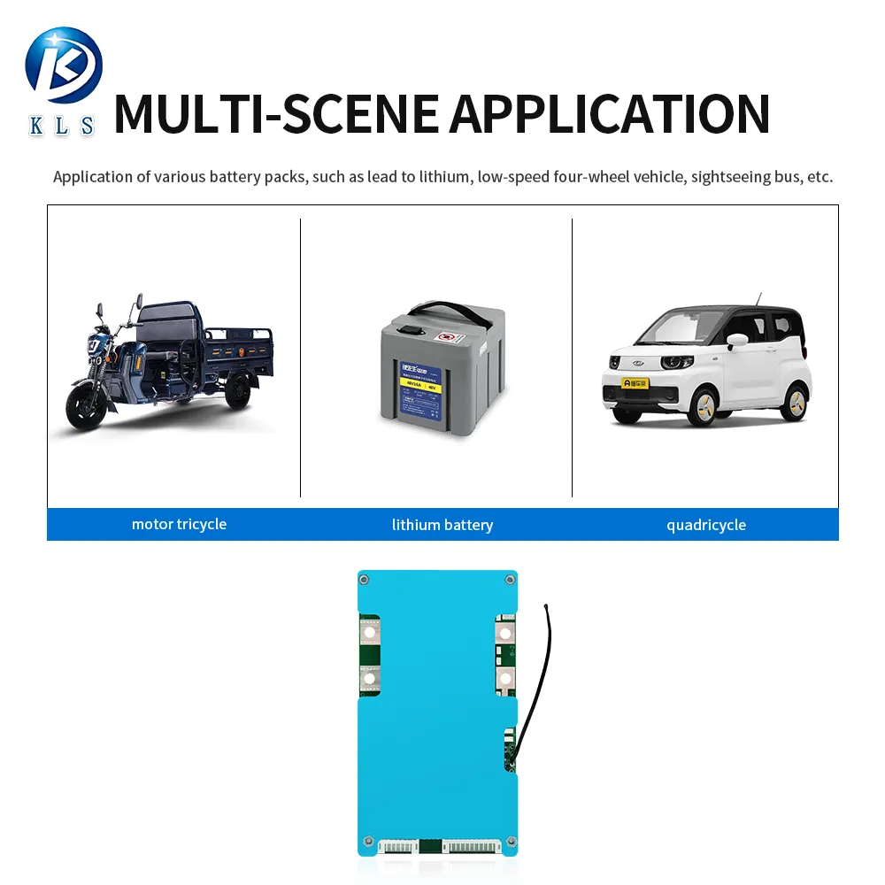 KLS BMS scooter elettrici 6s 7s 8s 10s 13s 12v 24v batteria al litio bms adatto per scooter elettrici varie specifiche