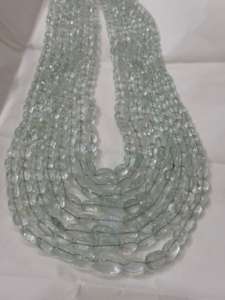 Hermoso collar de 8 filas de Esmeraldas naturales Origen ruso Forma ovalada Collar de Esmeralda rusa - Product Image 5