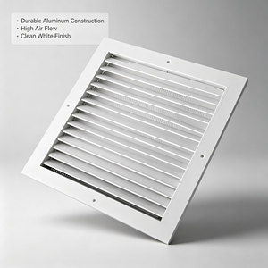 ช่องระบายอากาศอลูมิเนียมน้ำหนักเบาและทนทานสำหรับระบบ HVAC ดีไซน์ทันสมัย ติดตั้งง่าย - Product Image 6