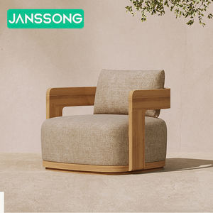 लक्जरी होटल टेक लकड़ी के सोफे के बाहर फर्नीचर सेट गार्डन सोफे सेट गार्डन आउटडोर फर्नीचर आधुनिक रिसॉर्ट आउटडोर फर्नीचर सेट आधुनिक रिसॉर्ट आउटडोर सोफा - Product Image 3