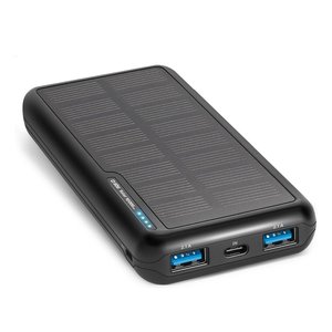 Banco de energía SOLAR Negro (Batería 10000mAh) TTBB10000SK - Product Image 1