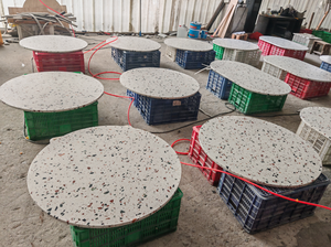 ท็อปโต๊ะกลมเทอร์ราซโซหินเทียมคุณภาพสูงสั่งทำพิ<span class=keywords><strong>เศษ</strong></span> - Product Image 6