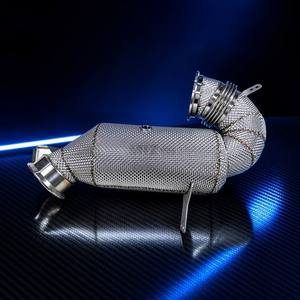 Échappement arrière Valvetronic en acier inoxydable 304 pour BMW <span class=keywords><strong>330e</strong></span> G20 2.0T B48, embouts quadruples courbés à la mandrine, 2020-2023 - Product Image 1