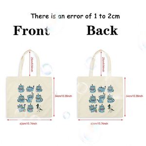 Bolsa de Mano de Lona con Estampado de Tigre Cazador de Demonios, Personalizada, para Viaje, Bolsa de Compras Reutilizable para Mujer con Diseño Personalizado - Product Image 2