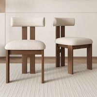 Chaise de salle à manger en bois massif de style nordique moderne, siège confortable, stable et durable pour la maison, le café, le restaurant, meubles