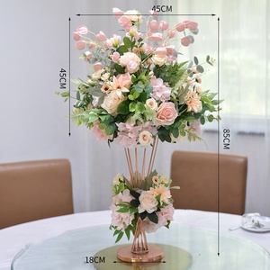 Fleurs artificielles modernes faites à <span class=keywords><strong>la</strong></span> main, bouquet <span class=keywords><strong>de</strong></span> roses <span class=keywords><strong>de</strong></span> Noël en forme <span class=keywords><strong>de</strong></span> boule, décoration suspendue pour mariage, <span class=keywords><strong>centre</strong></span> <span class=keywords><strong>de</strong></span> table - Product Image 6