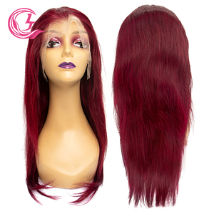 Clj阿里巴巴网购越南人发假发13X4直发蕾丝前额透明蕾丝假发 - Product Image 3