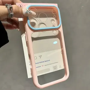 เคสโทรศัพท์ใสหรูหราสำหรับ iPhone 11 <span class=keywords><strong>12</strong></span> 13 14 15 16 17 18 <span class=keywords><strong>Pro</strong></span> <span class=keywords><strong>Max</strong></span> Plus Air ป้องกันแรงกระแทก ฝาหลังแบบใส - Product Image 1
