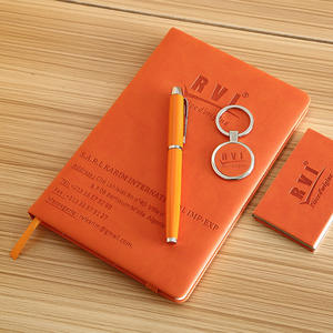 Ensemble de porte-clés, stylo, agenda et portefeuille en cuir PU avec logo personnalisé, style professionnel, cadeau de remise de diplôme, cadeaux promotionnels d'entreprise pour les pères - Product Image 5