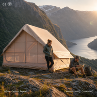 Tente gonflable Zentopia à trois portes, grande, en Oxford 420D imperméable, pour 8 à 10 personnes, camping familial, vente en gros