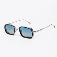 Lunettes de soleil rectangulaires polarisées TAC à verres dégradés en métal, style rétro classique, nouvelle mode, vente en gros, modèle MK3251