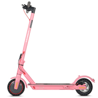 Scooter Eléctrico Plegable de Acero con Alto Contenido de Carbono, Neumático de 8.5 Pulgadas, Motor de 350W, Batería de Litio de 36V 10.4Ah, Color Rosa, con APP, desde Almacén en Australia