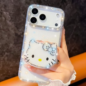 Funda para Teléfono Móvil con Marco de Diamantes Brillantes y Diseño de Gato, para iPhone 17Air 16E 15 Pro Max 14 13, Carcasa Transparente y Linda - Product Image 2