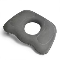 Coussin d'assise en forme de beignet gonflable Portable oreiller de soins de santé pour le soulagement des plaies de lit du coccyx sciatique pour l'utilisation de bureau de voyage