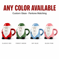 Tasses à café/thé en céramique 3D en forme de Noël avec couvercle - Père Noël/Bonhomme de neige/Renne/Arbre - Cadeaux de Noël et décoration intérieure
