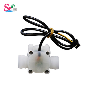 Débitmètre à effet Hall DIJIANG ZQ-01 ZQ-02 en PVDF, capteur de débit de liquide chimique, acide, vinaigre, compteur à turbine - Product Image 1