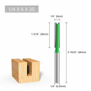 <span class=keywords><strong>Fraise</strong></span> droite à une dent durable en acier rapide, revêtement AlTiN, lame à changement rapide, pour le travail du bois et le bricolage, lot de 7 pièces de différentes tailles - Product Image 3