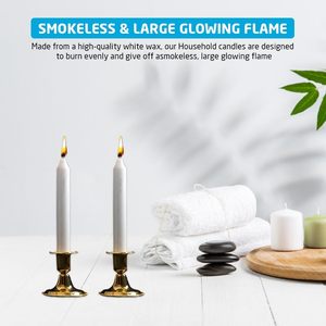 Proveedor de Velas para Bodas, Iglesias y Hogares, Velas de Mesa de Cera de Parafina, Velas Religiosas, Velas Blancas en Barra - Product Image 5