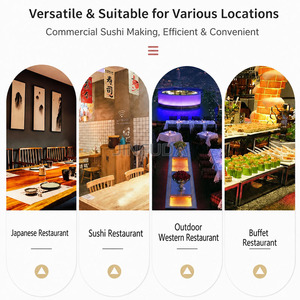 Équipement de traitement alimentaire commercial haute performance pour la restauration, <span class=keywords><strong>appareil</strong></span> de production pour les restaurants de sushis, machine automatique à étaler le riz à sushi - Product Image 6