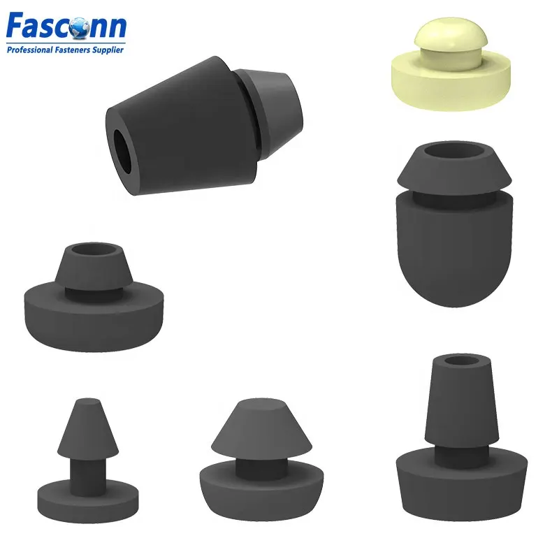 Push-In Mushroom Bumpers,Small Hard Rubber Push On feet,Pull Silicone Insert Foot,Grommet Feet,POF-12264,40022,40048,40059,50185