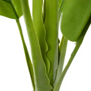 Planta de plástico simulada de 99 cm, decoração de jardim ornamental para casa, planta de banana artificial realista, Musa Basjoo, sem cheiro